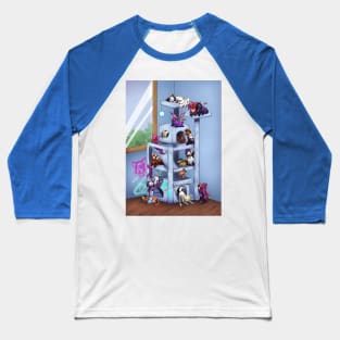 Kittens on the Cat Tree Baseball T-Shirt